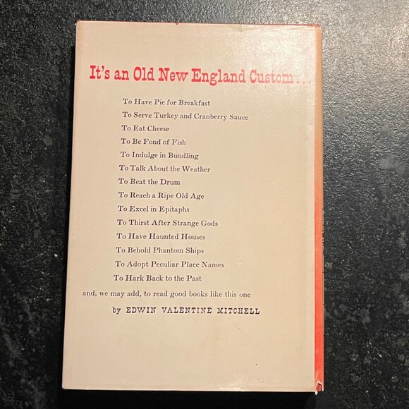 "It's an Old New England Custom," by Edwin Valentine Mitchell, 1946 Hardcover - Picture 2 of 10